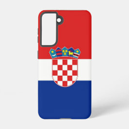 Samsung Galaxy S21 Hoesje Vlag van Kroatië