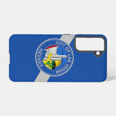 Samsung Galaxy S21 Hoesje Vlag van Las Vegas, Neva (Achterkant horizontaal)