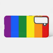 Samsung Galaxy S21 Hoesje Vlag van LGBT (Achterkant horizontaal)