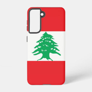 Samsung Galaxy S21 Hoesje Vlag van Libanon