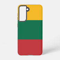 Samsung Galaxy S21 Hoesje Vlag van Litouwen