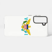 Samsung Galaxy S21 Hoesje Vlag van Maagdeneilanden (Achterkant horizontaal)