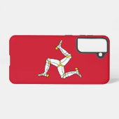 Samsung Galaxy S21 Hoesje Vlag van Man (Achterkant horizontaal)