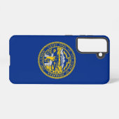 Samsung Galaxy S21 Hoesje Vlag van Nebraska (Achterkant horizontaal)