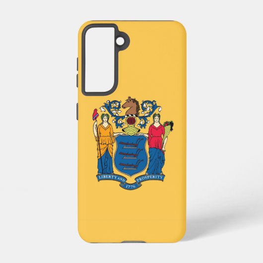 Samsung Galaxy S21 Hoesje Vlag van New Jersey (Achterkant)