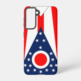 Samsung Galaxy S21 Hoesje Vlag van Ohio