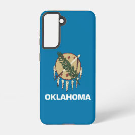 Samsung Galaxy S21 Hoesje Vlag van Oklahoma