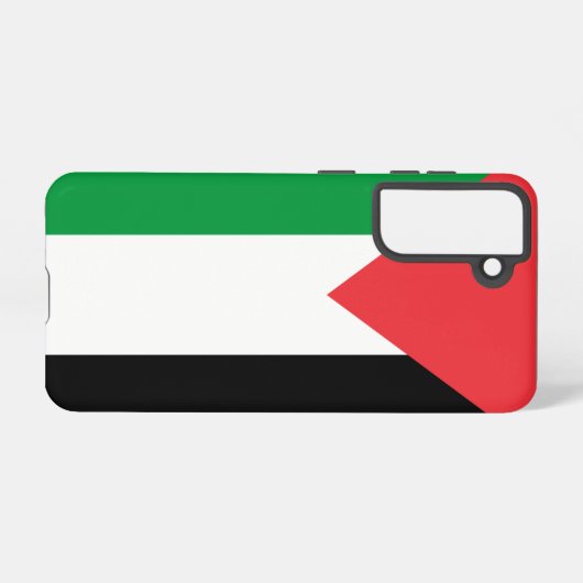 Samsung Galaxy S21 Hoesje Vlag van Palestina (Achterkant horizontaal)