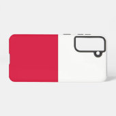 Samsung Galaxy S21 Hoesje Vlag van Polen (Achterkant horizontaal)