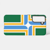 Samsung Galaxy S21 Hoesje Vlag van Portland (Achterkant horizontaal)