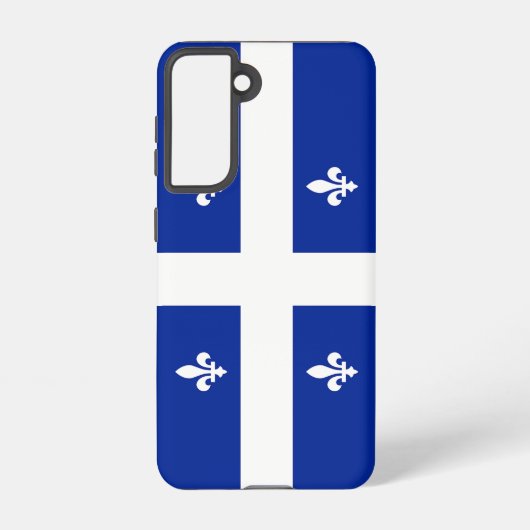 Samsung Galaxy S21 Hoesje Vlag van Quebec (Achterkant)