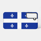 Samsung Galaxy S21 Hoesje Vlag van Quebec (Achterkant horizontaal)