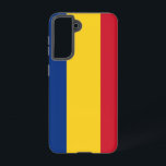 Samsung Galaxy S21 Hoesje Vlag van Roemenië<br><div class="desc">Maak van uw Samsung Galaxy S21 een viering van het Roemeense erfgoed met onze exclusieve cover met de vlag van Roemenië! Deze telefoonhoes is met precisie en trots vervaardigd en toont de iconische kleuren en symbolen van de Roemeense vlag, die de rijke geschiedenis en culturele identiteit van het land symboliseren....</div>