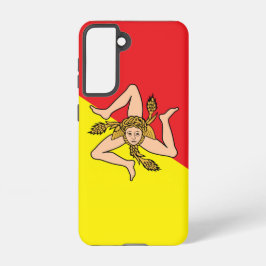 Samsung Galaxy S21 Hoesje Vlag van Sicilië, Italië