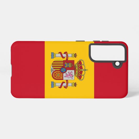 Samsung Galaxy S21 Hoesje Vlag van Spanje (Achterkant horizontaal)