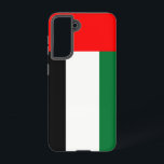Samsung Galaxy S21 Hoesje Vlag van U A E<br><div class="desc">Introductie van onze Samsung Galaxy S21 cover met de vlag van de Verenigde Arabische Emiraten (VAE), ontworpen om bescherming te combineren met een viering van het erfgoed van de Emiraten! Deze cover, die met veel aandacht voor details is vervaardigd, toont trots de vlag van de VAE en symboliseert de eenheid...</div>