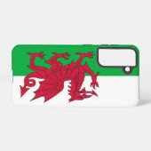 Samsung Galaxy S21 Hoesje Vlag van Wales (Achterkant horizontaal)