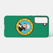 Samsung Galaxy S21 Hoesje Vlag van Washington (Achterkant horizontaal)