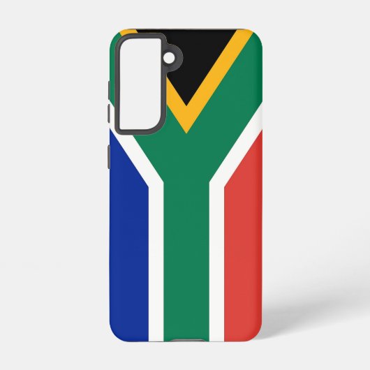 Samsung Galaxy S21 Hoesje Vlag van Zuid-Afrika (Achterkant)