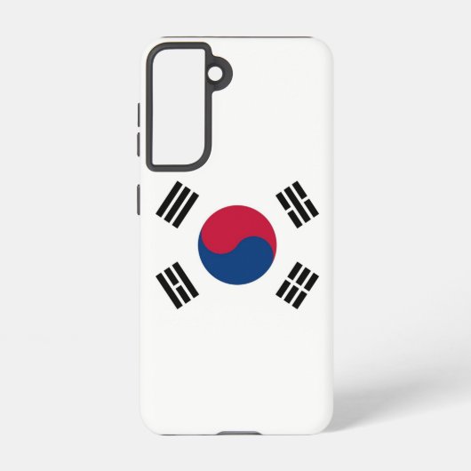 Samsung Galaxy S21 Hoesje Vlag van Zuid-Korea (Achterkant)