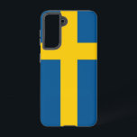 Samsung Galaxy S21 Hoesje Vlag van Zweden<br><div class="desc">Introductie van onze Samsung Galaxy S21 cover met de vlag van Zweden, ontworpen om bescherming te combineren met een viering van het Zweedse erfgoed. Deze cover, vervaardigd met zorgvuldige aandacht voor detail, toont trots het iconische gele kruis op een blauwe achtergrond van de Zweedse vlag, die de geschiedenis, cultuur en...</div>