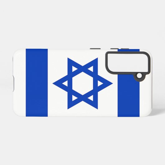Samsung Galaxy S21 Hoesjes vlag van Israël Samsung Galaxy Hoesje (Achterkant horizontaal)