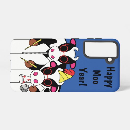 Samsung Galaxy S21 Moo-jaar telefonische kwestie Samsung Galaxy Hoesje (Achterkant horizontaal)