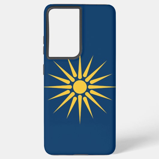 Samsung Galaxy S21 Plus Case flag of Macedonia Hoesje (Achterkant)