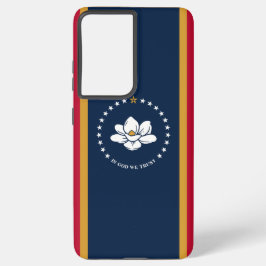 Samsung Galaxy S21 Plus Case flag of Mississippi Hoesje