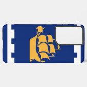 Samsung Galaxy S21 Plus Case flag of Quebec City Samsung Galaxy Hoesje (Achterkant horizontaal)