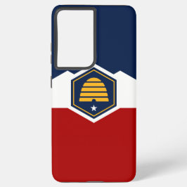 Samsung Galaxy S21 Plus Case flag of Utah, USA Samsung Galaxy Hoesje