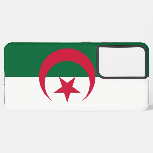 Samsung Galaxy S21 Plus Hoesje Algerijnse vlag Samsung Galaxy Hoesje (Achterkant horizontaal)