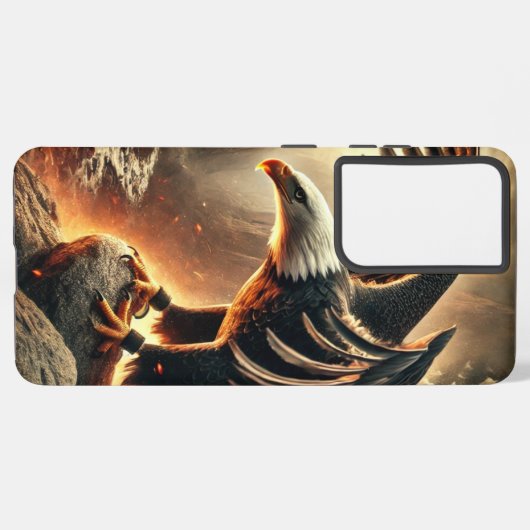 Samsung Galaxy S21 Plus Hoesje American Eagle Samsung Galaxy Hoesje (Achterkant horizontaal)