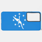 Samsung Galaxy S21 Plus Hoesje Corpus Christi vlag Samsung Galaxy Hoesje (Achterkant horizontaal)