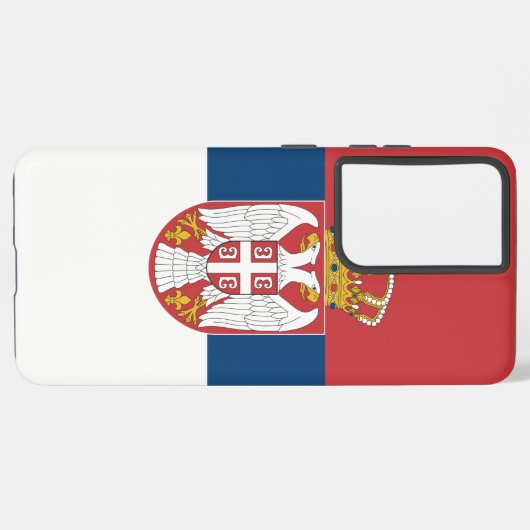 Samsung Galaxy S21 Plus Hoesje van Servië Samsung Galaxy Hoesje (Achterkant horizontaal)