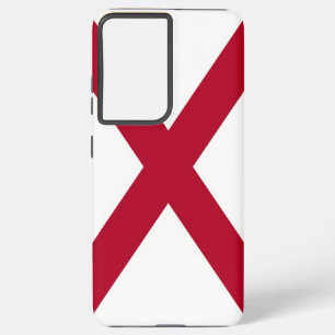 Samsung Galaxy S21 Plus Hoesje Vlag van Alabama, V