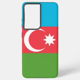 Samsung Galaxy S21 Plus Hoesje vlag van Azerbeidzj