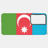 Samsung Galaxy S21 Plus Hoesje vlag van Azerbeidzj Samsung Galaxy Hoesje (Achterkant horizontaal)