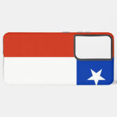 Samsung Galaxy S21 Plus Hoesje vlag van Chili (Achterkant horizontaal)