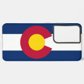 Samsung Galaxy S21 plus Hoesje Vlag van Colorado (Achterkant horizontaal)