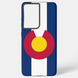 Samsung Galaxy S21 plus Hoesje Vlag van Colorado Samsung Galaxy Hoesje