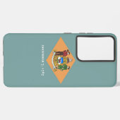 Samsung Galaxy S21 Plus Hoesje Vlag van Delaware (Achterkant horizontaal)