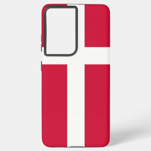 Samsung Galaxy S21 Plus Hoesje vlag van Denemarken