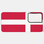 Samsung Galaxy S21 Plus Hoesje vlag van Denemarken (Achterkant horizontaal)