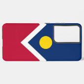 Samsung Galaxy S21 Plus Hoesje vlag van Denver (Achterkant horizontaal)