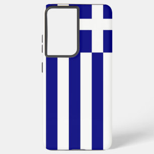 Samsung Galaxy S21 Plus Hoesje vlag van Griekenlan