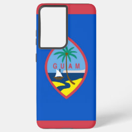 Samsung Galaxy S21 Plus Hoesje Vlag van Guam