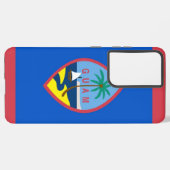 Samsung Galaxy S21 Plus Hoesje Vlag van Guam (Achterkant horizontaal)