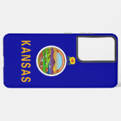Samsung Galaxy S21 Plus Hoesje Vlag van Kansas Samsung Galaxy Hoesje (Achterkant horizontaal)