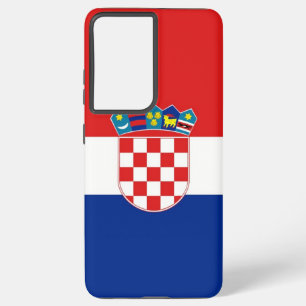 Samsung Galaxy S21 Plus Hoesje vlag van Kroatië